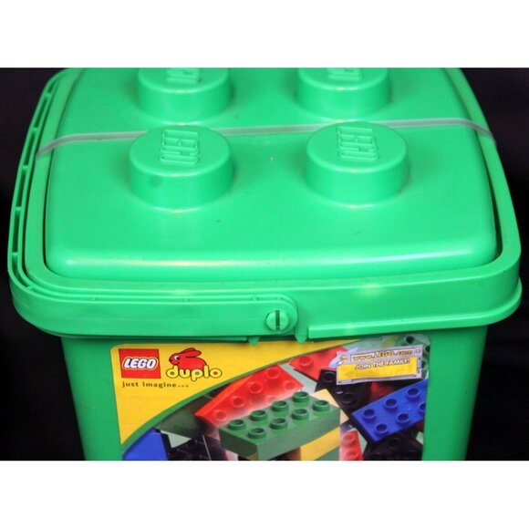 40 Pc 2001 Lego Duplo Baby Preschool Building Toy 3126 Container Bin Storage - Picture 4 of 8